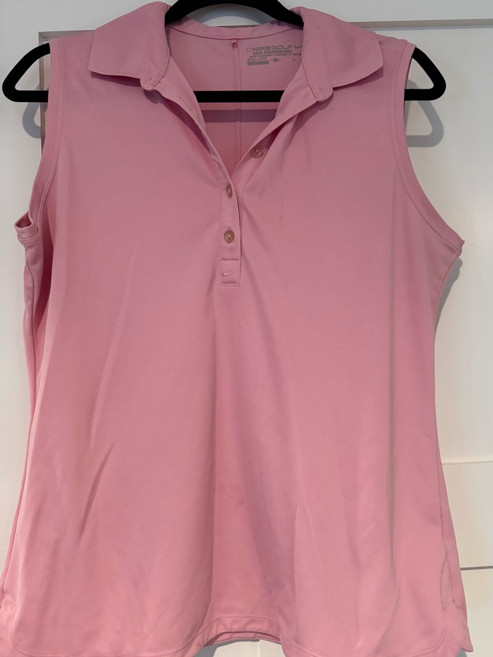 Nike Sleeveless Polo Top - Light Pink